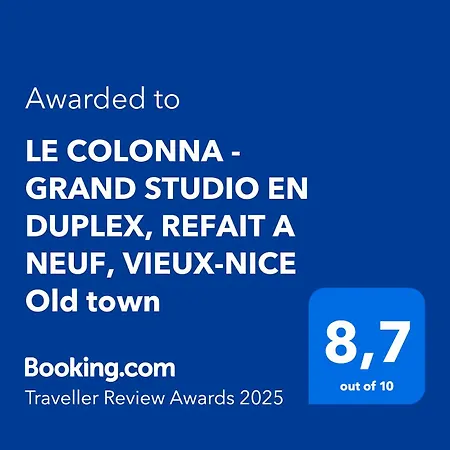 Le Colonna - Grand Studio En Duplex, Refait A Neuf, Vieux-nice Old Town Apartment